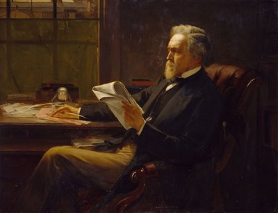 Portrét George Jacoba Holyoake 1817-1906. od William Holyoake