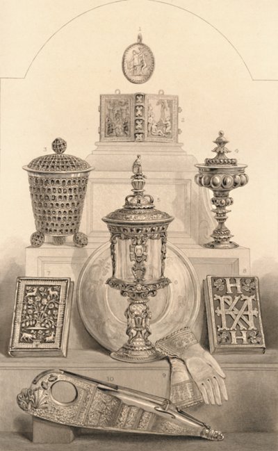 Relikvie spojené s královnou Alžbětou, 1886 od William Home Lizars
