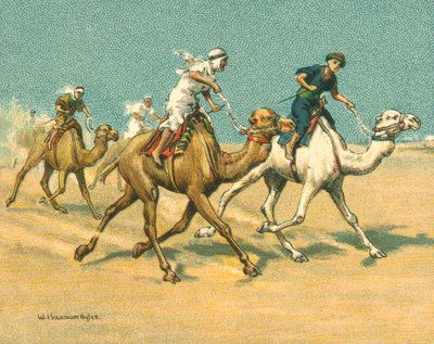 Historické a moderní závody, Velbloudí závody (chromolitho) od William Hounsom Byles