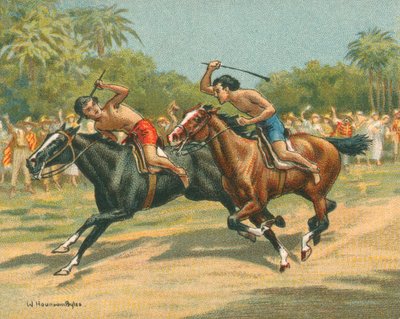 Závody historické a moderní, závody v Paraguayi (chromolitho) od William Hounsom Byles