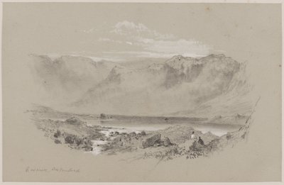 Grasmere, Westmorland (křída a kvaš na papíře) od William Hull