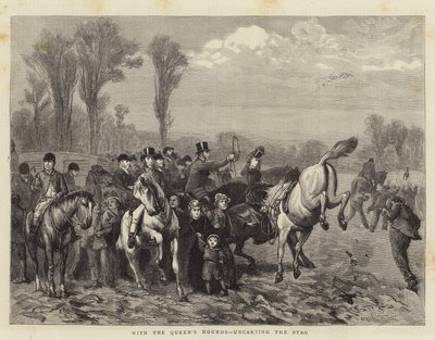 S královninými psy, sejmutím jelena od William III Bromley