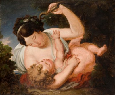 Cupid odzbrojený olej na plátně od William, II Hilton