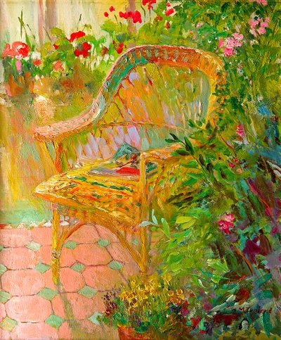 Proutěné křeslo, 2000 od William Ireland