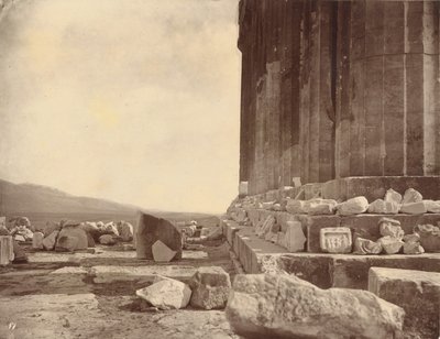 Východní fasáda Parthenonu od William J. Stillman