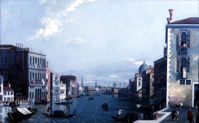 Canal Grande při pohledu na Dogana a Dóžecí palác od William James