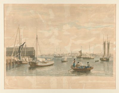 Boston. / Z Ship House, západní konec Navy Yardu od William James Bennett