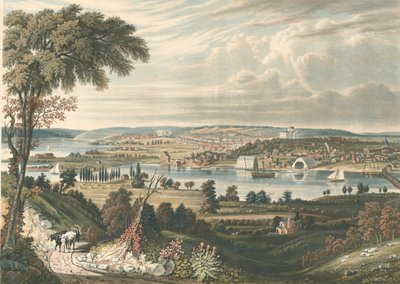 City of Washington: From behind the Navy Yards, publikoval 1834. od William James Bennett