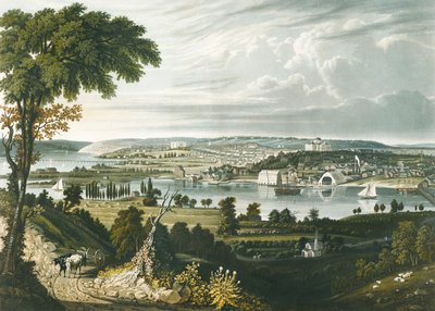 Město Washington zpoza námořní loděnice od William James Bennett