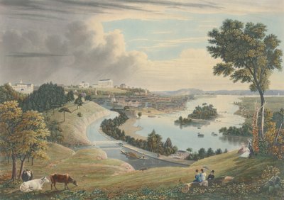 Richmond: Z kopce nad vodárnami, publikoval 1834. od William James Bennett
