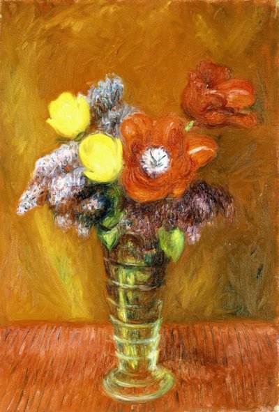 Šeříky a tulipány od William James Glackens