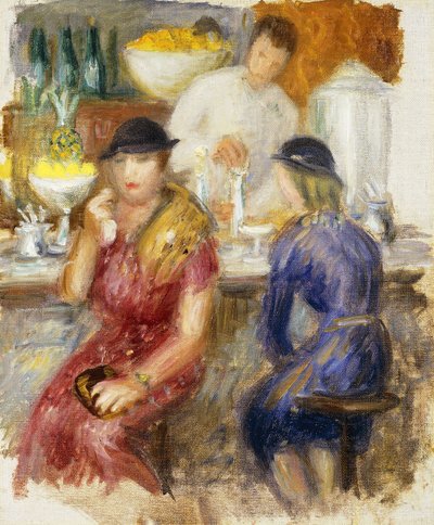 Studie pro „Sodovou fontánu“ od William James Glackens