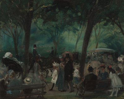 The Drive, Central Park, kolem roku 1905 od William James Glackens
