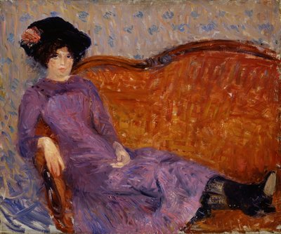 Fialové šaty, 1908-1910. od William James Glackens