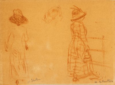 Dvě ženy a hlava ženy od William James Glackens