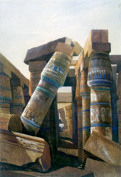 Sloupová síň, Carnac, 1839 od William James Muller