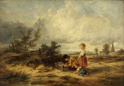 Hampstead Heath, past na ptáky od William James Muller