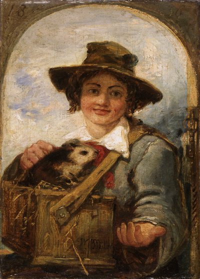 Italský chlapec s morčetem od William James Muller
