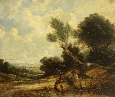 Krajina s postavami od William James Muller