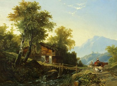 Švýcarská chata od William James Muller