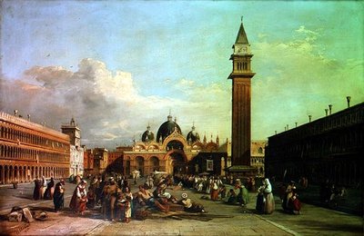 Piazza San Marco s průvodem od William James Muller