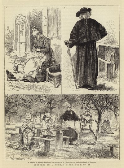 Skici v normandském moštovém sadu, II od William John Hennessy