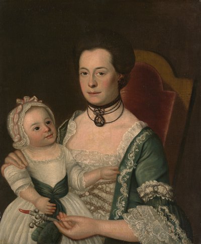 Paní Jacob Hurd a Child, ca. 1762. od William Johnston