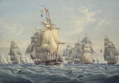 Britská eskadra pod plnou plachtou se sviňuchy od William Joy