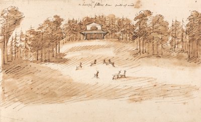 Návrh pavilonu v jelení oboře od William Kent