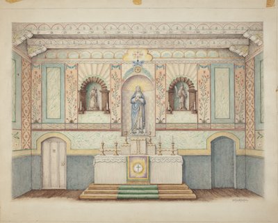 Mise La Purisima - obnovena v roce 1941, c. 1942. od William Kieckhofel