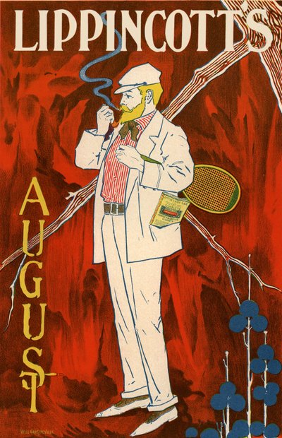 Lippincottův August Poster, 1895 od William L. Carqueville