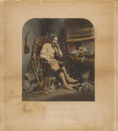 Don Quijote ve své pracovně od William Lake Price