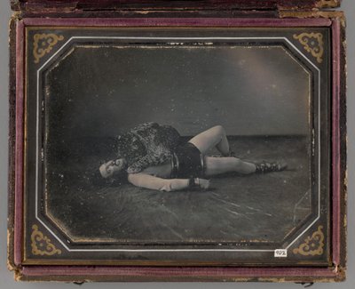 Bez názvu Portrét krotitele divokých zvířat Jacoba Driesbacha s Jaguarem, 1850 od William Langenheim