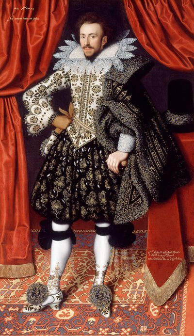 Richard Sackville c.1613 (olej na plátně) od William Larkin