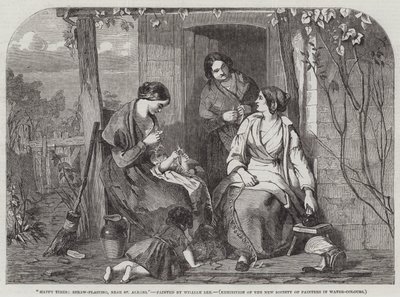 Happy Times, Straw-Plaiting, poblíž St Albans od William Lee