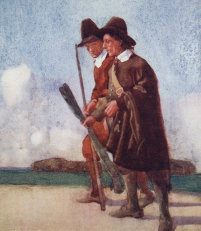 Ilustrace pro The Compleat Angler od Izaaka Waltona (barevné lito) od William Lee Hankey