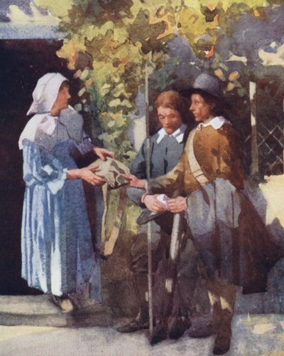 Ilustrace pro The Compleat Angler od Izaaka Waltona (barevné lito) od William Lee Hankey