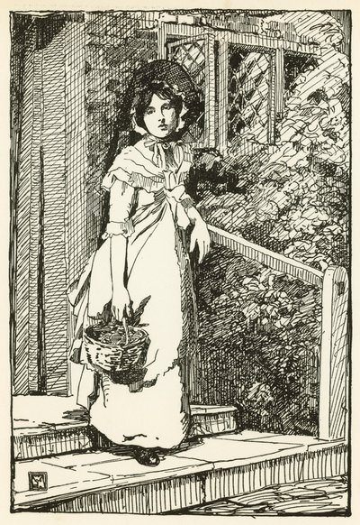 Ilustrace pro The Deserted Village od Olivera Goldsmitha (barevné lito) od William Lee Hankey