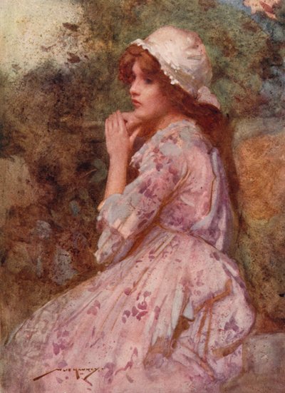 Ilustrace pro The Deserted Village od Olivera Goldsmitha (barevné lito) od William Lee Hankey