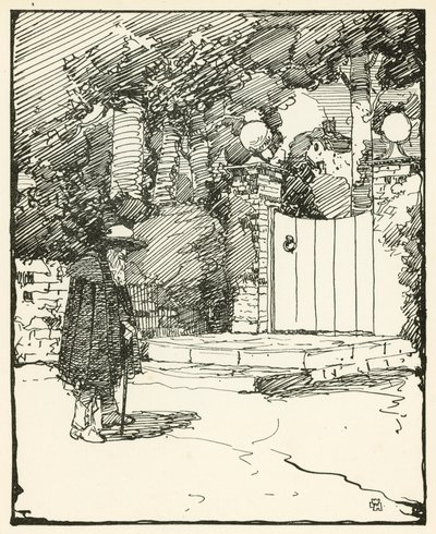 Ilustrace pro The Deserted Village od Olivera Goldsmitha (barevné lito) od William Lee Hankey