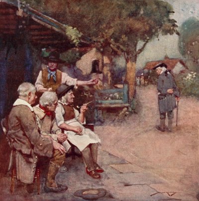 Ilustrace pro The Deserted Village od Olivera Goldsmitha (barevné lito) od William Lee Hankey
