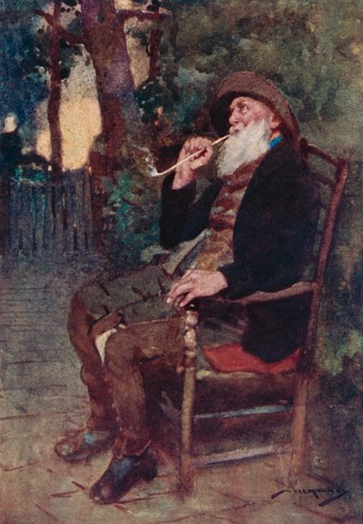 Ilustrace pro The Deserted Village od Olivera Goldsmitha (barevné lito) od William Lee Hankey