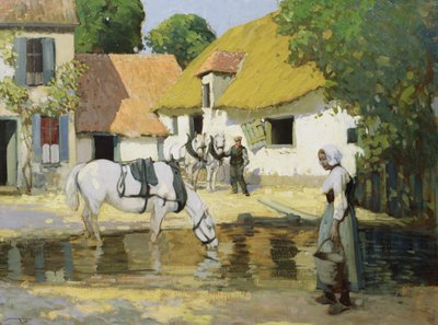 Dolní dvůr (olej na plátně) od William Lee Hankey