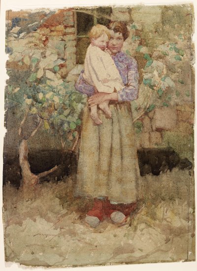 Matčin mazlíček (tužka a akvarel na papíře) od William Lee Hankey