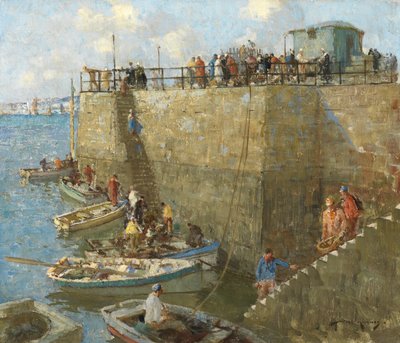 Small Craft, Concarneau (olej na plátně) od William Lee Hankey