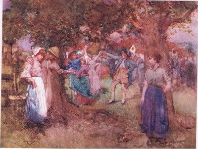 Taneční pár, který jednoduše hledal renomé tím, že se natahoval, aby se navzájem unavil (barva litho) od William Lee Hankey