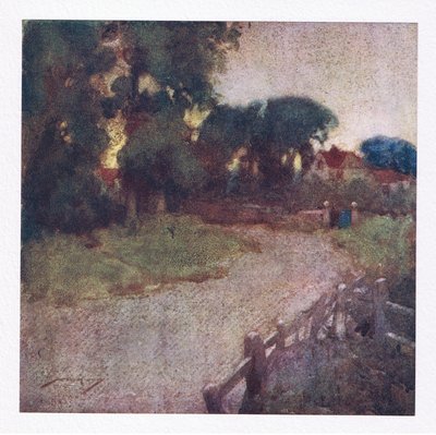 Tam, kde se odhaluje několik potrhaných keřů, vesnické kazatele skromné zámečky růže (barva lito) od William Lee Hankey