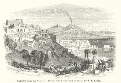 Neapol, z Vomero (rytina) od William Leighton (after) Leitch