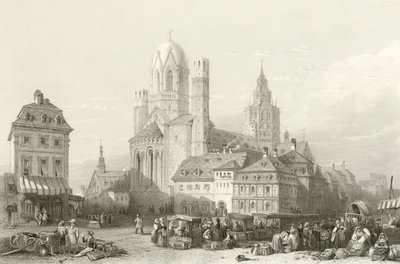 Katedrála Mayence, Rýn od William Leighton Leitch