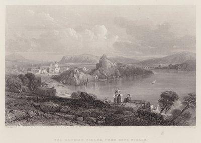 Elysian Fields, z mysu Miseno, Itálie (rytina) od William Leighton Leitch